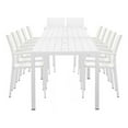 thumbnail image 1 of Pemberly Row 14-Piece Modern Aluminum Dining Set in White Finish, 1 of 1