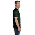 thumbnail image 3 of Hanes Mens 5.2 oz HEAVYWEIGHT Short Sleeve T-shirt, S, Deep Forest, 3 of 3