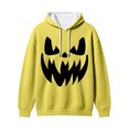 thumbnail image 6 of Halloween Hoodies for Men Long Sleeve Casual Funny Pumpkin Face Graphic Hoodie Waffle Pullover Sweatshirt, 6 of 6