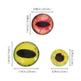 thumbnail image 2 of FRCOLOR 160pcs Glass Eyes Cabochons Assorted Dragon Eyes Glass Cabochon Jewelry Buttons For Clay Doll Making Sculptures Props Craft Diy Findings Jewelry Making, 2 of 8