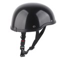 thumbnail image 2 of Casco Vintage De Media Cara Para Motocicleta, Casco De Seguridad De Fibra De Vidrio Duro, Color Negro Brillante Para Hombres Y Mujeres, 2 of 7