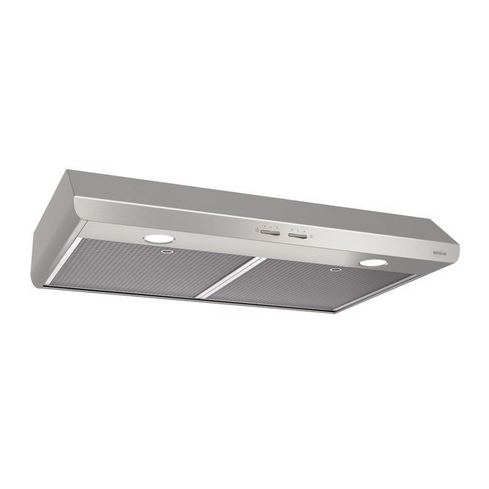 Broan Sahale 30-Inch Convertible Under-Cabinet Range Hood, 250 CFM, Stainless Steel