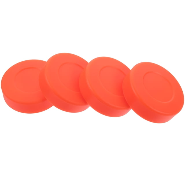 RENACLIPY 4Pcs Golden Ice Hockey Puck for Training and Competition PVC Low Friction Sliding Accessory