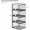Black, variant on 3-Tier Stackable Closet Organizers and Storage, Clothes Shelf Organizer, Foldable Wire Basket Bins, Sweater Storage for Closet and Pantry,11.8" D x 15.7" W, Black