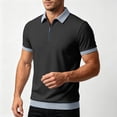 thumbnail image 5 of IhhxPro Men's Button down Shirt Relaxed Fit Zip-Up Collared Summer Business Casual Cotton Short Sleeve Office Travel Golf S-3XL, 5 of 6