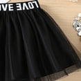 thumbnail image 6 of RUTAYY Children Girls Mini Skirt Party Solid Color Letter Print Soft Comfortable Indoor Outdoor Activities Trendy Classic Skirt, 6 of 6