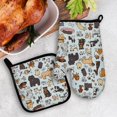 thumbnail image 2 of laxaoi Puppy Pet Dog Oven Mitts and Pot Holders Sets,Dog Pet Dogs Heat Resistant Hot Pads Kitchen Decor for Cooking Baking BBQ Grilling, Dog Lover Oven Glove Set, Dog Lover Mom Owner Gifts, 2 of 6
