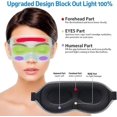 thumbnail image 3 of Sleep Eye Mask For Men Women, 3d Contoured Cup Sleeping Mask & Blindfold, Concave Molded Night Sleep Mask, Block Out Light, Soft Comfort Eye Shade Cov-week, 3 of 5