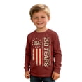 thumbnail image 3 of Kiijoy Boys Independence Day Long Sleeve T-Shirt 250Th Anniversary T Shirt Top, Sizes 3-14, 3 of 3