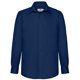 thumbnail image 1 of Fruit Of The Loom - Camisa de manga larga Modelo Poplin para hombre caballero - Fiesta/Trabajo/Eventos (Azul marino), 1 of 2
