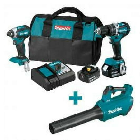 1 Kit, Makita Xt269T 18V Lxt Cordless 2 Pc Combo Kit (5.0Ah) + 18V Blower