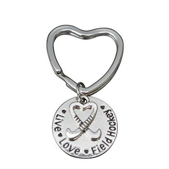 Live Love Field Hockey Keychain -