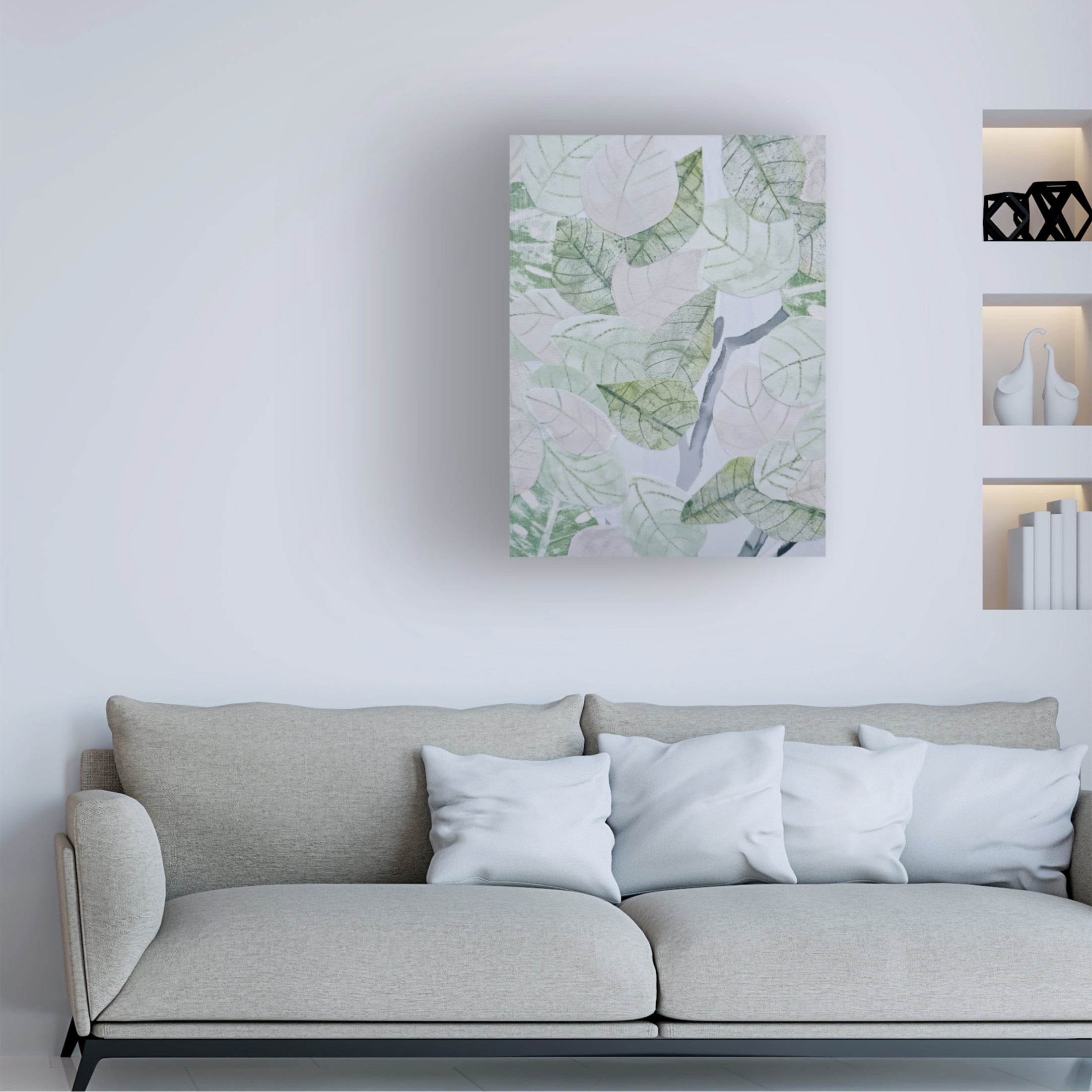Trademark Fine Art Coco Good Aspen Spring Leaves III Canvas Wall Art
