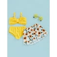 thumbnail image 2 of Arvbitana Toddler Girl 2-piece Bikinis Swimsuit Baby Camisole Bra Elastic Shorts and Ruffle Skirt Set Sleeveless Tie Dye Print Swimwear 9M-4T, 2 of 9