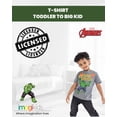 thumbnail image 3 of Marvel Avengers Little Boys' Birthday T-Shirt Hulk Charcoal, 3 of 6