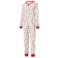 thumbnail image 3 of Pijamas navideños familiares a juego, camiseta con estampado de árbol de Papá Noel y pantalones, ropa de dormir para estar en casa., 3 of 9