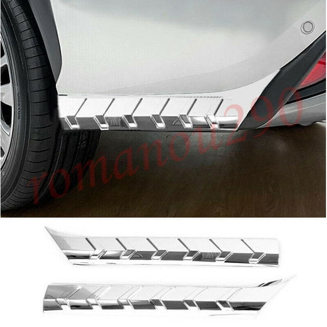 for Toyota Highlander 2020-2024 Chrome Rear Bumper Guard Corner Cover Trims 2P