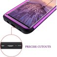 thumbnail image 3 of Casetego Compatible with Samsung Galaxy S8 Case,Glitter Bling Heavy Duty Hybrid Sturdy Shockproof Protective Cover for Girls Women,Shiny Purple, 3 of 7