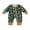 Green, variant on Western Cowboy Baby Boy Clothes Stuff Infant One-piece Mallard Duck Bull Romper Zipper Spring Fall Winter Jumpsuit Retro Bodysuit Newborn Going Home Outfit