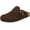 Coffee, variant on Suede Clogs for Mens Womens Genuine Leather Clogs Adjustable Buckle Cork Footbed Sandals Brown