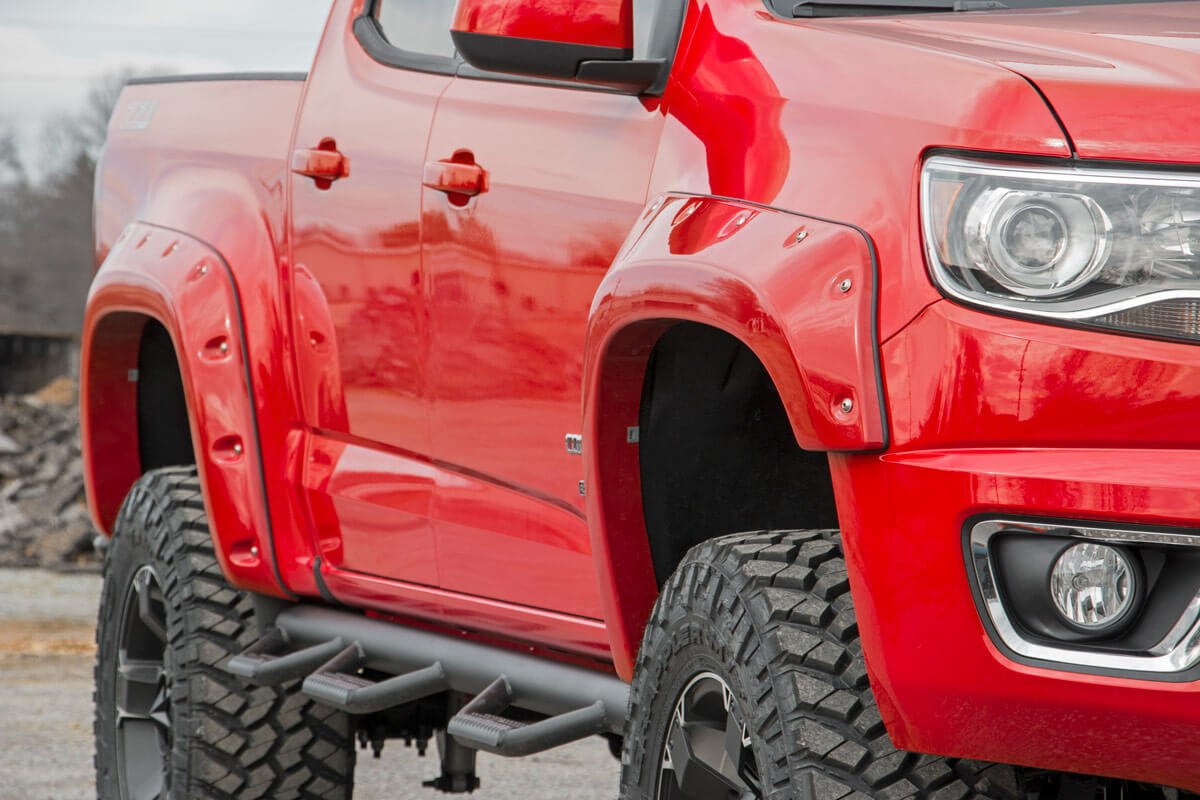 Rough Country Pocket Fender Flares (fits) 20152020 Chevy Colorado 5