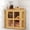 Natural Wood, variant on Bamboo Corner Bread Box for Kitchen Countertop, 2 Tier Bread Storage for Homemade Bread with Acrylic Door, Large Kitchen Counter Storage Bread Bin