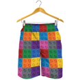 thumbnail image 3 of Creative Building Blocks 3d Printed Short Pants For Men Kids Fashion Summer Beach Shorts Cool Surf Board Shorts Swim Trunks, 3 of 4