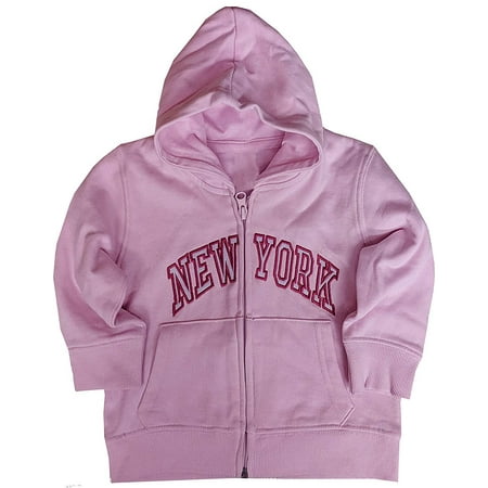 

New York City Infant Baby Zippered Hoodie Sweatshirt Light Pink 36 Months