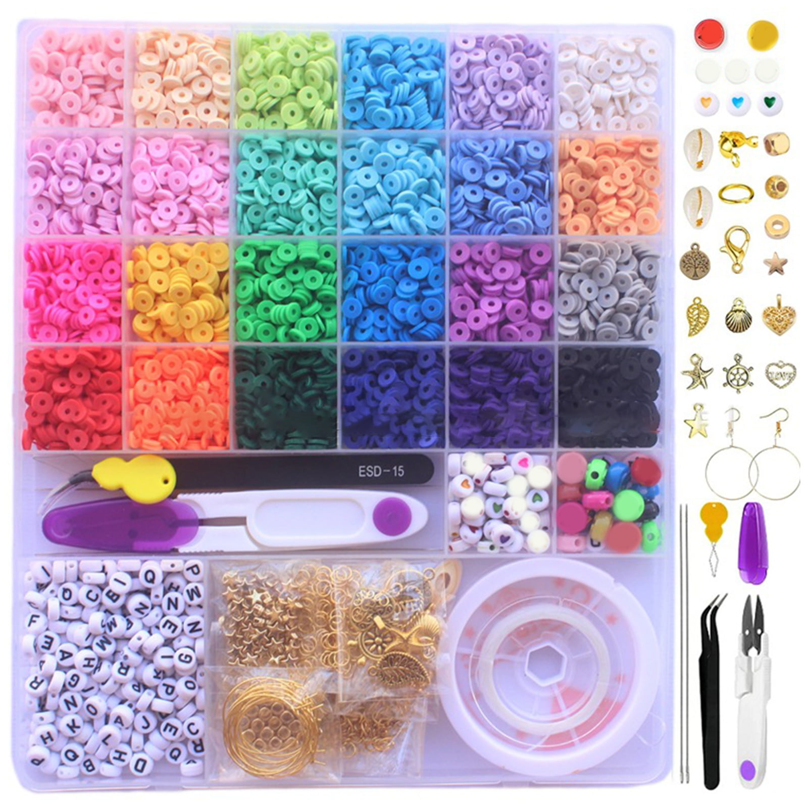 Wholesale Colorful Multi-color Clay Beads for Bracelet Necklace Earrings  Jewelry DIY Production Beads Necklace Material - Walmart.com