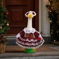 thumbnail image 5 of AZXY Christmas Porch Goose Outfit, 23‑Inch Goose Clothes Dress Set, Goose Clothing & Goose Cloth for Cement Plastic Lawn Goose Sculpture Statue, Xmas Outdoor Decor for Front Porch Yard Party Garden, 5 of 7