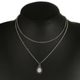 thumbnail image 4 of Boho Retro Gold Water Droplet Maternal Double Layer Pendant Necklace Jewelry For Women And Girls, 4 of 6