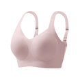 thumbnail image 2 of MVRLSH Jelly Bras For Women Womens Supportive Wireless Bra Full Coverage No Underwire Plus Size For Older Women Pink S-4Xl, 2 of 7