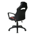 thumbnail image 5 of Influx Gaming Chair in Black Faux Leather with Red Accents, 5 of 12