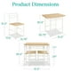 thumbnail image 2 of Juego de comedor Best Choice Products Modern, 3 piezas, natural/blanco, 2 of 7