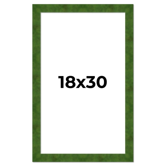 18x30 Frame Green Burl Solid Wood Picture Frame | 1.75 Inches Moulding Width | Interior Frame Depth