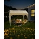 thumbnail image 1 of Historyli Carpa plegable resistente de 1,8 x 1,8 m, fácil de instalar, impermeable, con protección UV y parasol para mercados de agricultores y mercadillos., 1 of 7