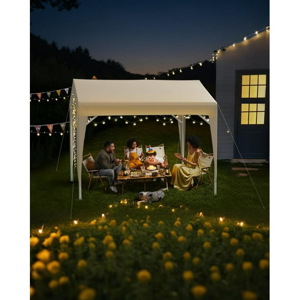 Historyli Carpa plegable resistente de 3 x 3 m, fácil de instalar, impermeable y con protección UV, ideal para mercados agrícolas y mercadillos, 3 x 3 m.