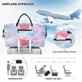 thumbnail image 5 of Travel Duffle Bag Weekender Bags Set with Large Organizer Bag and Cosmetics Pouch for Gym Trip Colorful Heart-shaped Balloons, 5 of 7