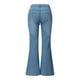 thumbnail image 5 of Pantalones vaqueros acampanados con bordado destoryed para mujer, pantalones vaqueros con botones en la cintura y campana inferior Fridja hfkajh103298, 5 of 9