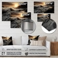 thumbnail image 4 of Designart "Sunlit Waves Beach Photo VII" Nautical & Beach Metal Wall Art, 4 of 5