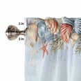 thumbnail image 3 of Valances for Windows Colorful Shell Ocean Coral Summer Beach Valance Rod Pocket Window Treatments Curtains for Kitchen Small Windows Living Room Bedroom Bathroom, 60"x18", 3 of 7