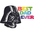 thumbnail image 1 of Colorful Vader Best Dad Star Wars Cartoon Character Wall Art Vinyl Sticker Design Decal Girls Boys Bedroom Nursery Kindergarten Fun Home Children Room Decor Sticker Wall Decoration Size (40x35 inch), 1 of 1