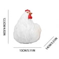 thumbnail image 5 of Clip Ladder Hen Pastoral Chicken Resin Ornaments, Clip Ladder Hen Resin Crafts Cracked Ornaments De, 5 of 5