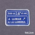 thumbnail image 3 of Parche negro con placa para planchar, parches para ropa, apliques de bordado DIY, parche Fusible, pegatinas de planchado DIY, insignia, 3 of 4