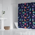 thumbnail image 2 of Colorful Dinosaurs Rockets Pattern Shower Curtain 84"x72" ,Bathroom Decorative Shower Curtains Set with 12 Hooks,Modern Waterproof Washable Shower Curtain, 2 of 6