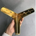 thumbnail image 3 of LLC Heavy Duty Golden 10cm Triangle Sofa Leg Furniture Replacement, 3 of 5