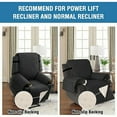 thumbnail image 4 of 100% Waterproof Recliner Cover for Large Recliners - Pet-Resistant Non-Slip Furniture Protector with Soft Cotton Finish Crafted Sofa Recliner Protector, Recliner, Black, 4 of 6