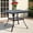 Blue/White, variant on DELMANGO 35.2" Square Outdoor Dining Table with Matal Frame and Adjustable Foot Pads Bistro Patio Table Coffee Table for Garden Balcony Blue/White