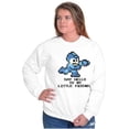 thumbnail image 4 of Mega Man Video Game 8bit Gaming Nerd Sweatshirt for Men or Women Brisco Brands L, 4 of 6