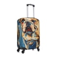 thumbnail image 6 of Cauagu Patriotic Bulldog Welcome Print Travel Luggage Cover,Travel Dust-proof Suitcase Cover Softside Suitcase Protector for 18-32inch,Not Included Suitcase, 6 of 8